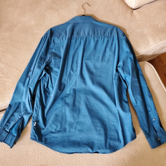 Calvin Klein Cotton Blue button up shirt - Picture 2 of 5